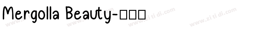 Mergolla Beauty字体转换